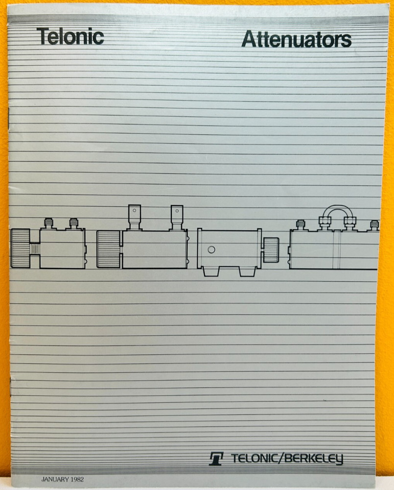 Telonic / Berkeley 1982 Attenuators Catalog.