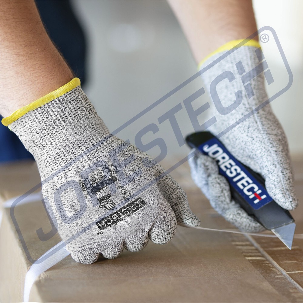 12 Pairs JORESTECH Cut Resistant Level 3 Work Gloves