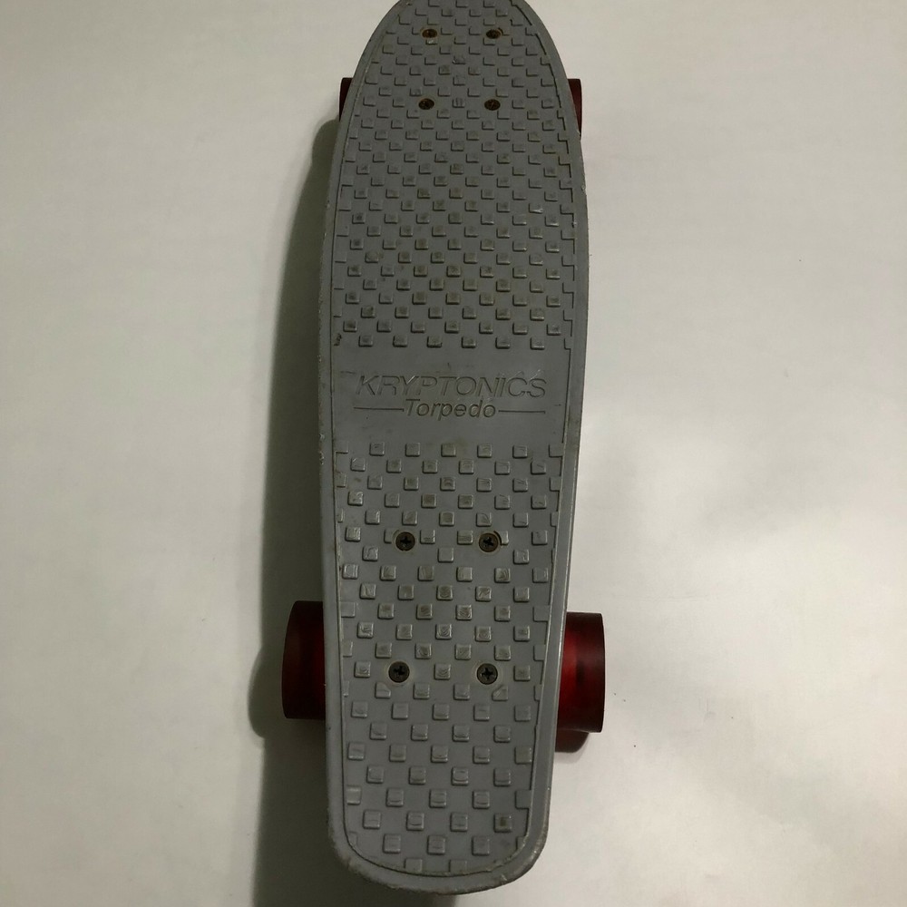 Kryptonics Torpedo skateboard 1965 Red Wheels Gray Board