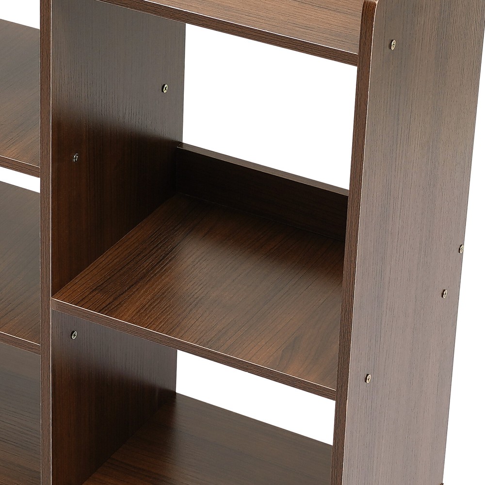 Rolling Printer Stand W/ Three-section Storage Office Filing Cabinet For Office