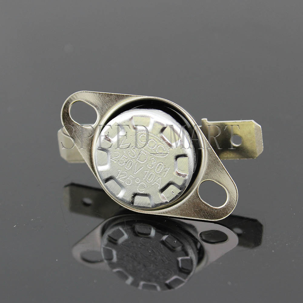5 pcs Temperature Switch Control Sensor Thermal Thermostat 125°C N.C. KSD301