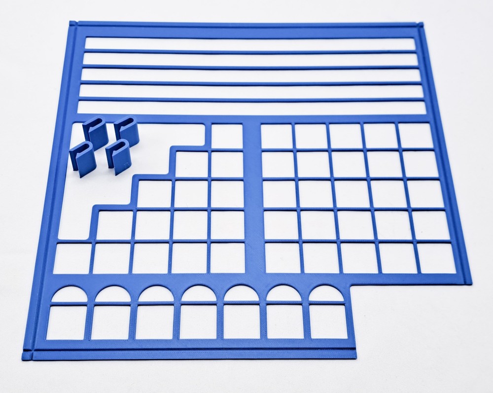 Game Overlays 4 Pack Clip-on for Tile Board Game Piece Organization