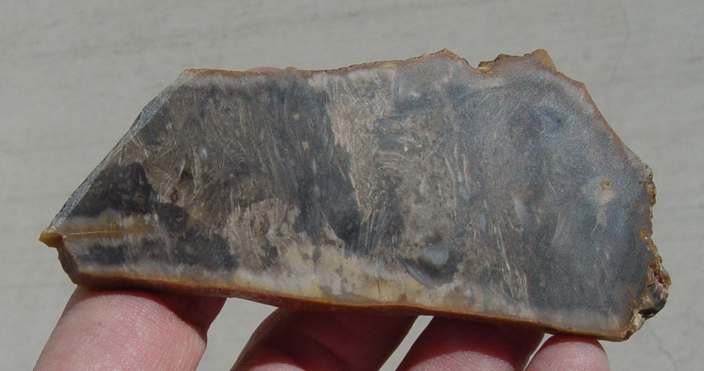 Feather Agate Lapidary Slab Indonesia T1237