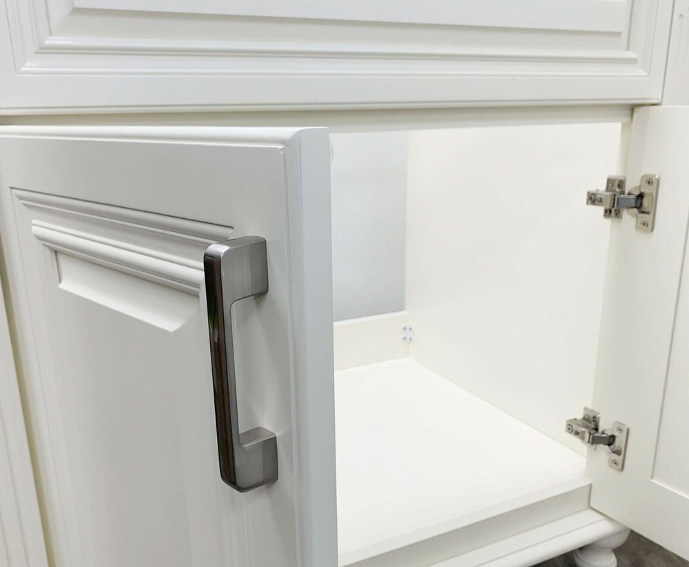 Antique White Single Bathroom Vanity Base Cabinet