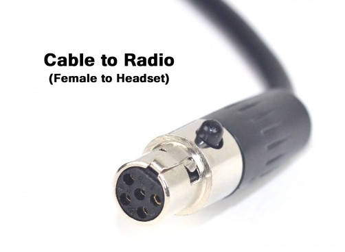 CABLE FOR DUAL MUFF HEADSET CABHS4 KNG SERIES RADIOS
