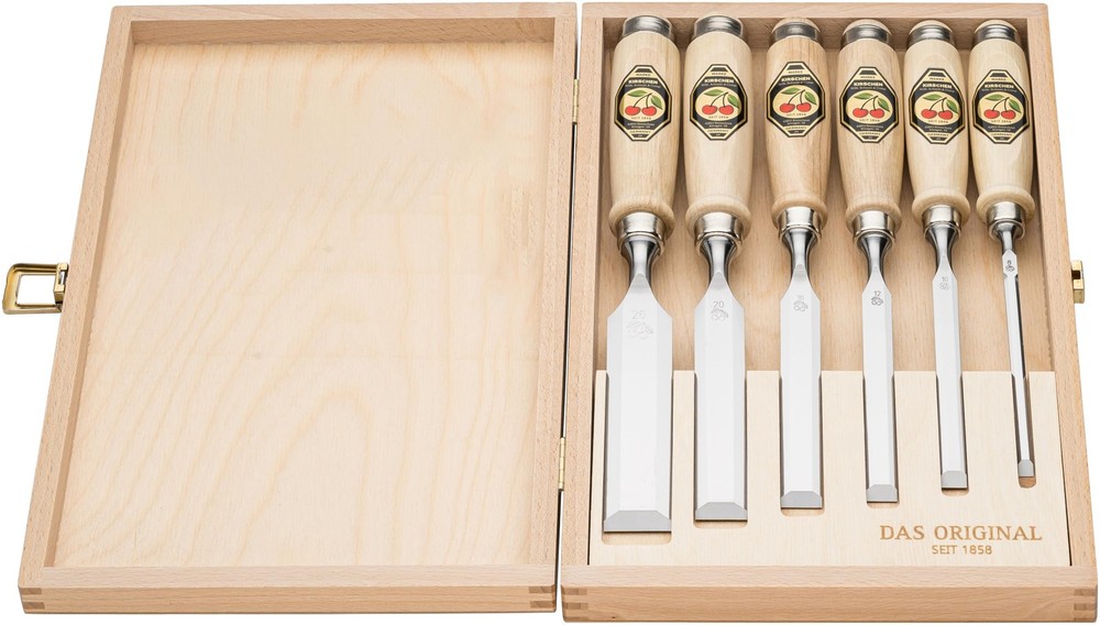 Kirschen 6-Piece Chisel Set Wood Box