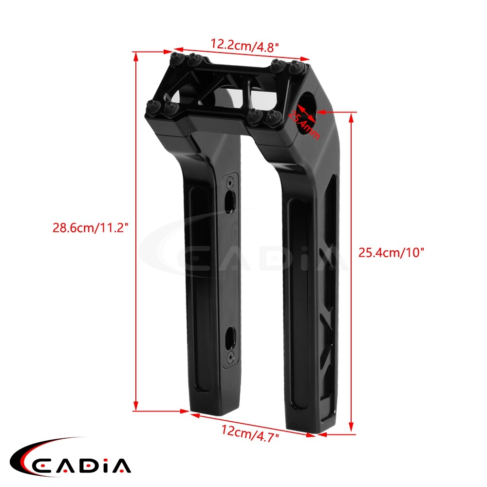 1" Club Style Handlebar Riser 10" 11" Pullback Riser For Harley Dyna FXD Softail