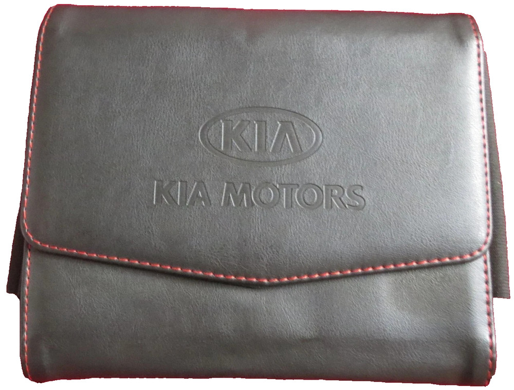 KIA LEATHER CASE FOR OWNERS MANUAL OPERATORS USER GUIDE