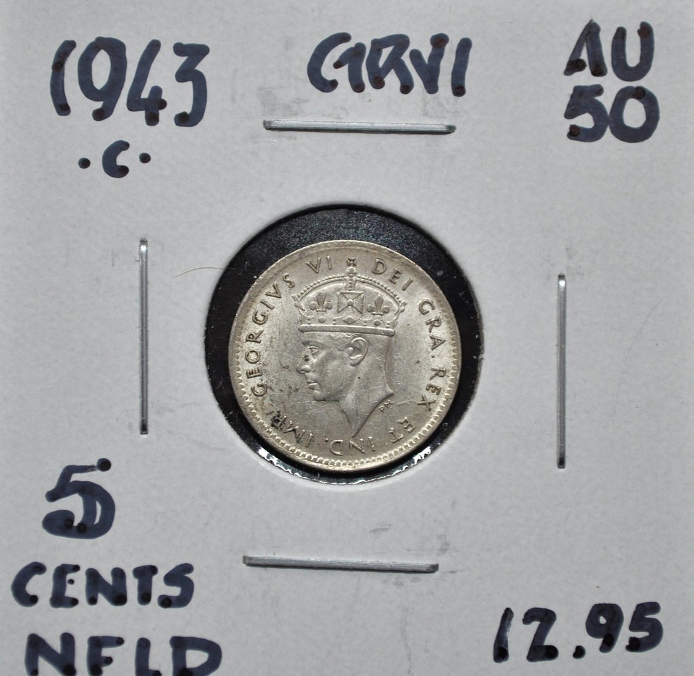 1943-c Newfoundland 5 cents