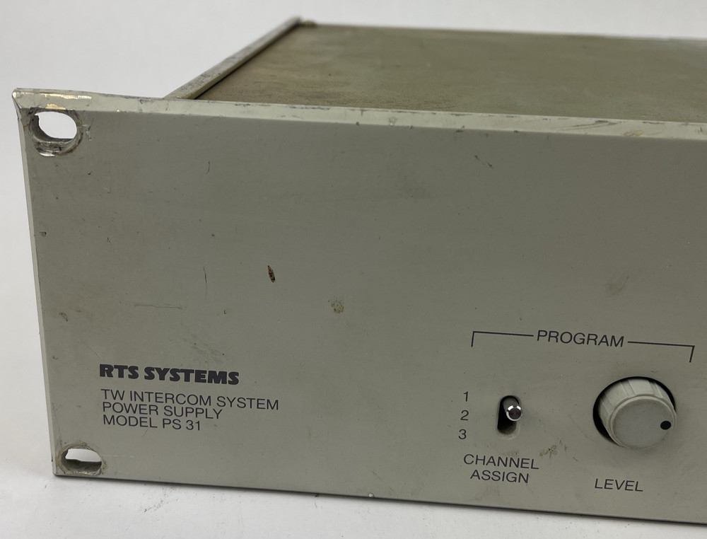 PS 31 TELEX RTS SYSTEMS TW INTERCOM SYSTEM Rackmount POWER SUPPLY MODEL : PS31