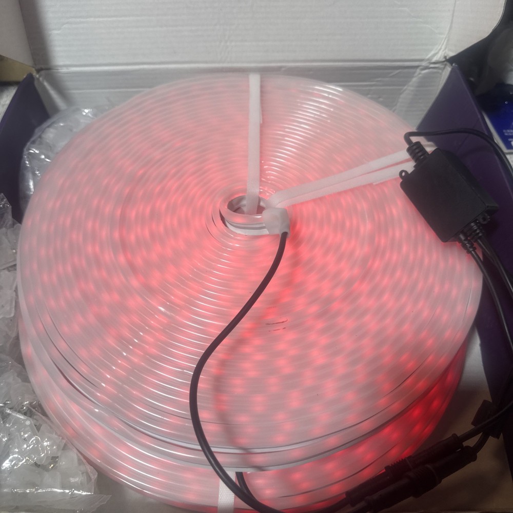 LED Neon Rope Lights Control w/ App/Remote, 200ft