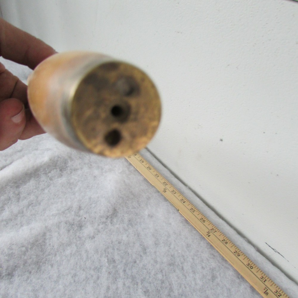 Vintage Chisel Wood/Brass Handle carving Tool 35" long