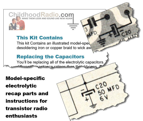 Channel Master 6512  & 6514 Electrolytic Recap Parts & Documents