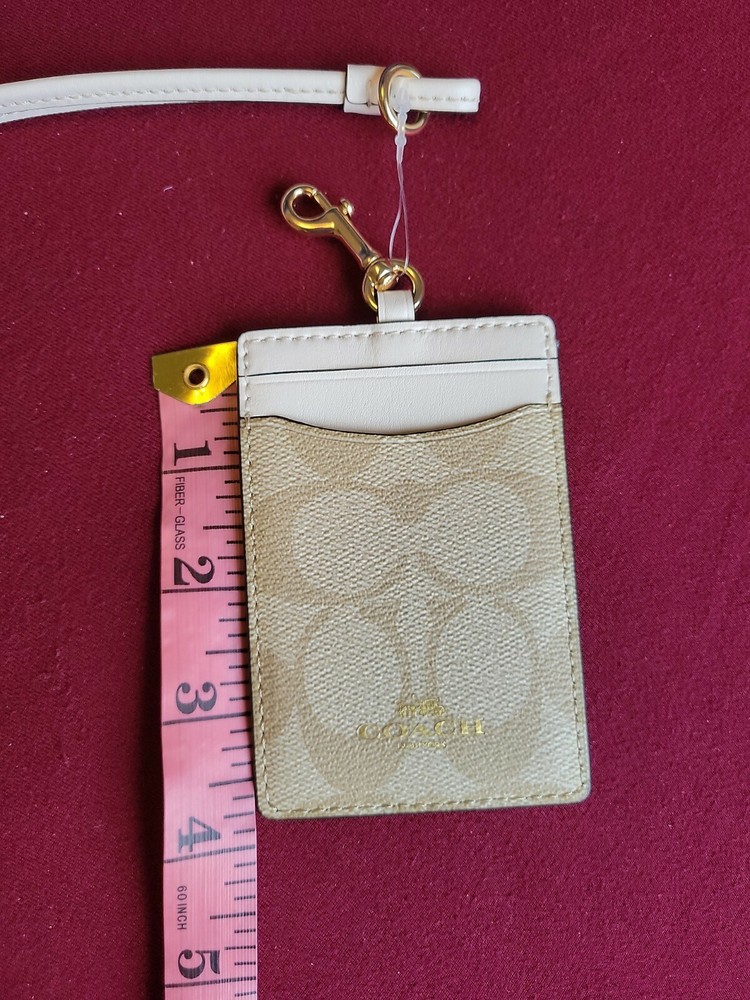 COACH SIGNATURE PRINT LANYARD