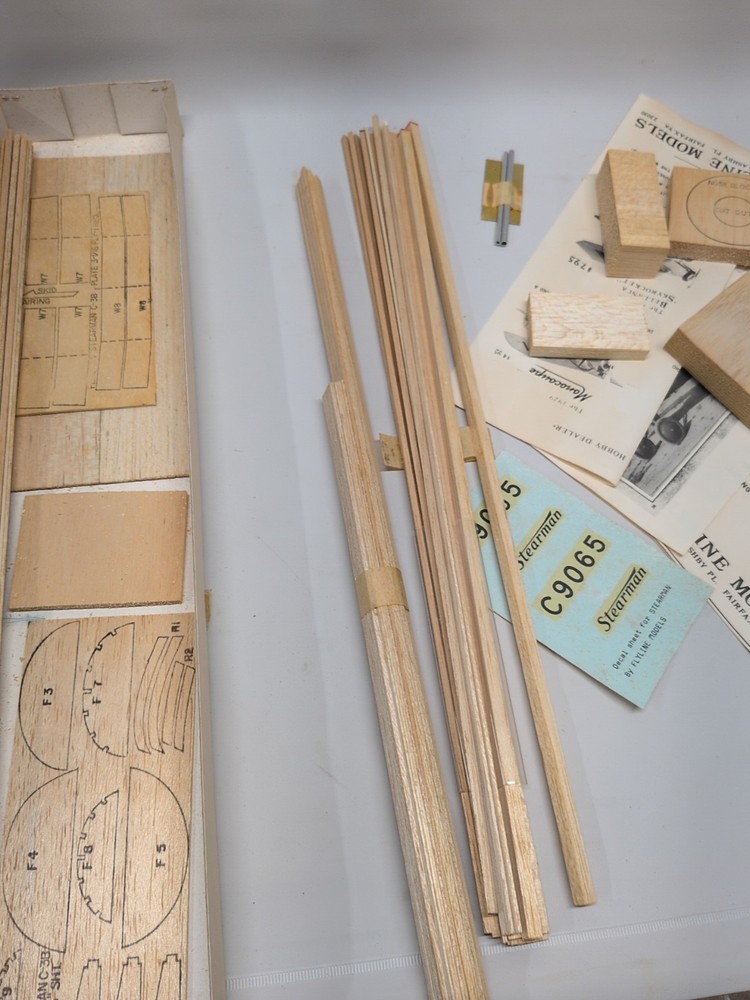 Flyline Models Stearman C3B 35" Windspan For Radio Control - Unbuilt