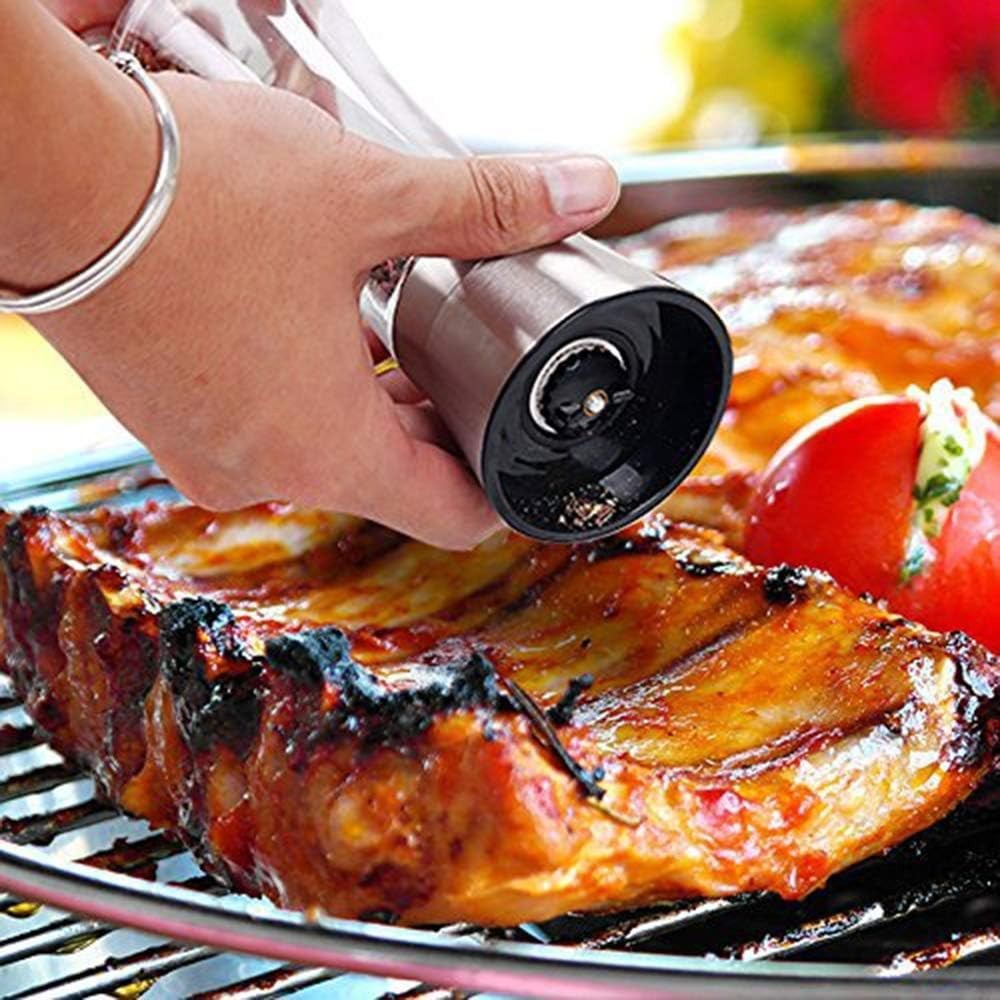 Glass Spice Grinder with Ceramic Blades – Rust-Proof and Refillable