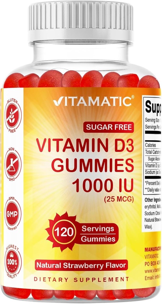Vitatic Sr Vitin D3-120 Pectin Based Gummies - Great Taste -