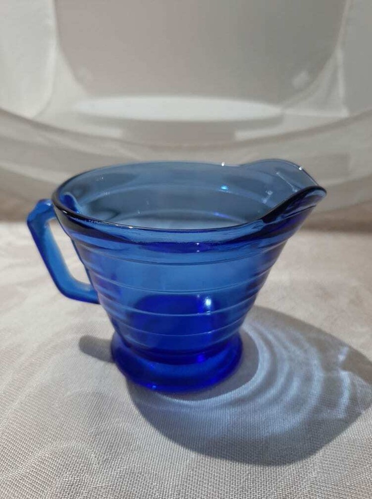 Hazel Atlas MODERNTONE COBALT BLUE *CREAMER*