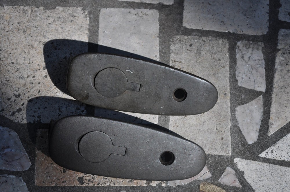 Springfield 1903 butt plate, large hatch, numbered