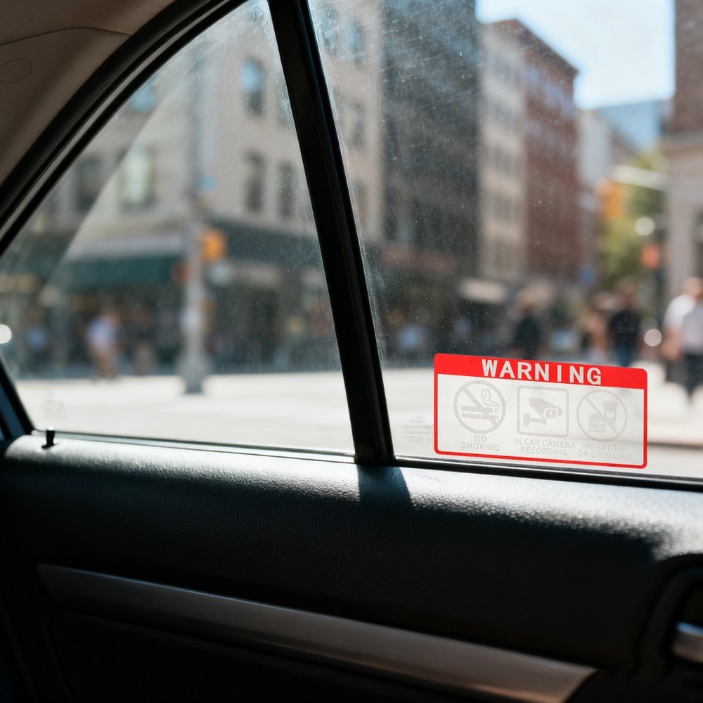 20 Pcs Vehicle Warning Stickers Video Window