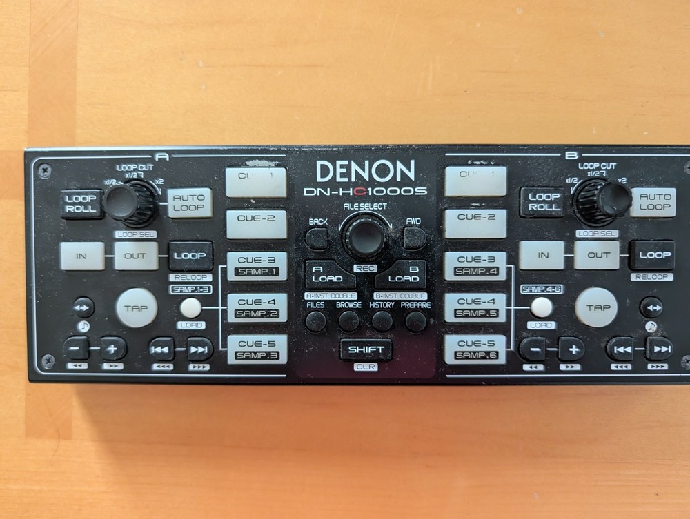 Used DENON DN-HC1000S Serato DJ Pro MIDI Controller Panel