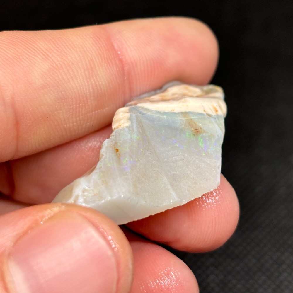 Long Dark Colorful Coober Pedy Opal Rough
