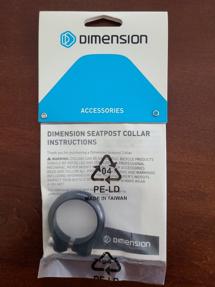 Dimension ST0923 Black Seatpost Clamp 35MM