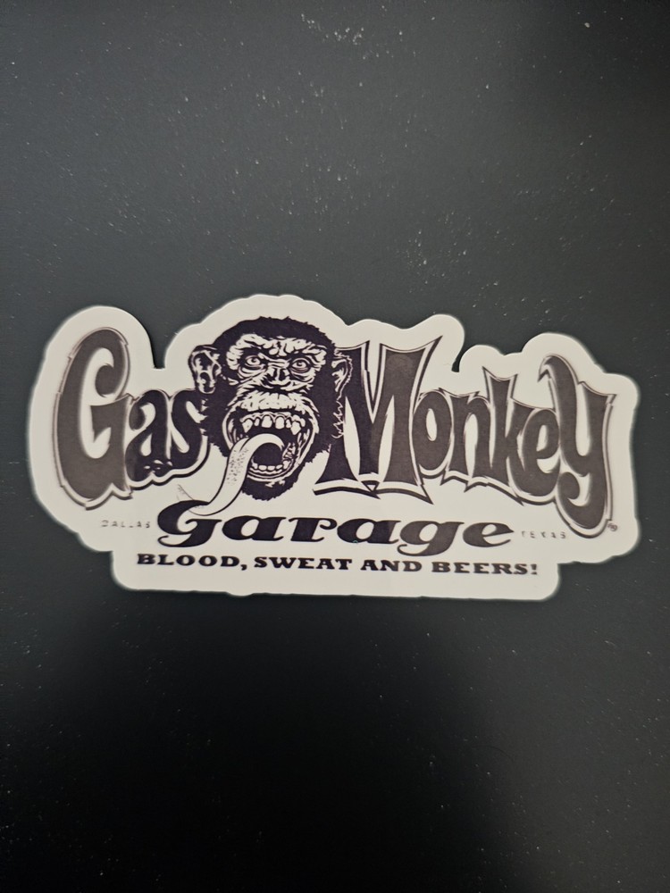 Monkey Garage Blood, Sweat & Beers Sticker