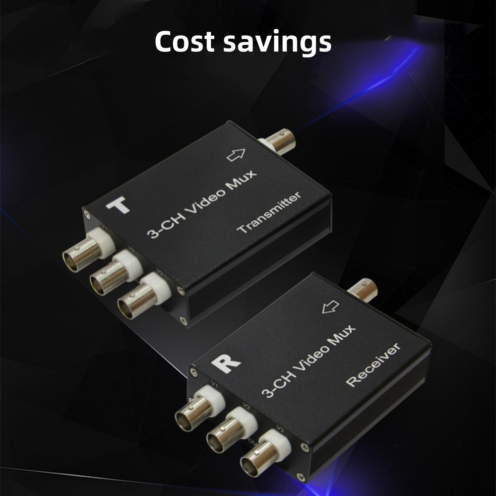 3 Channel Video Multiplexer Analog Camera Extender Receiver&Transmitter DC12V