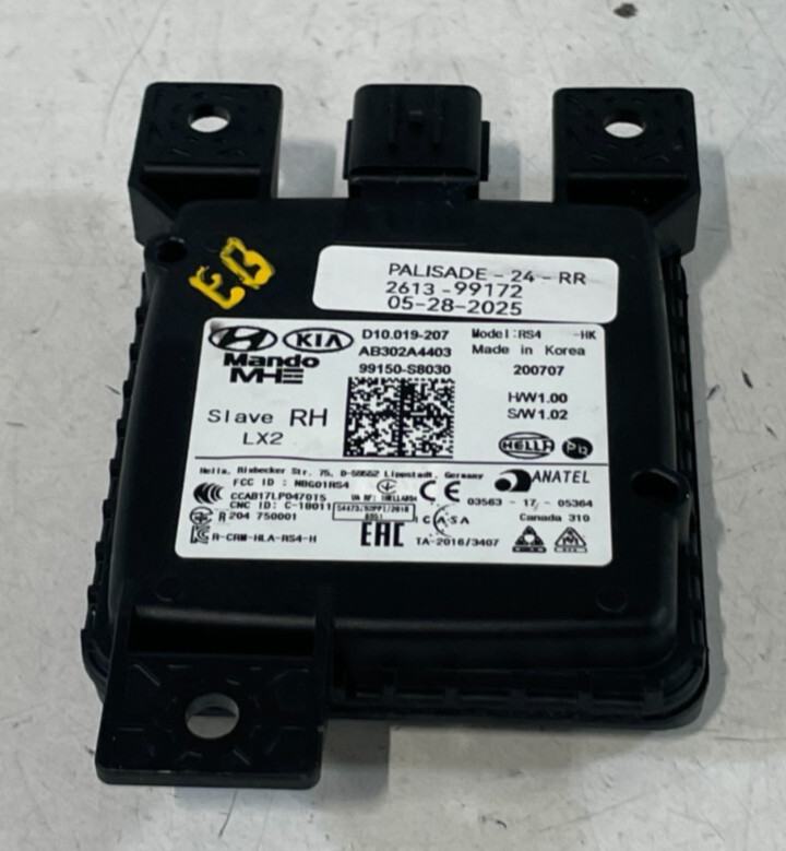 20-22 HYUNDAI PALISADE REAR RIGHT SIDE BLIND SPOT RADAR MODULE SENSOR # 99172