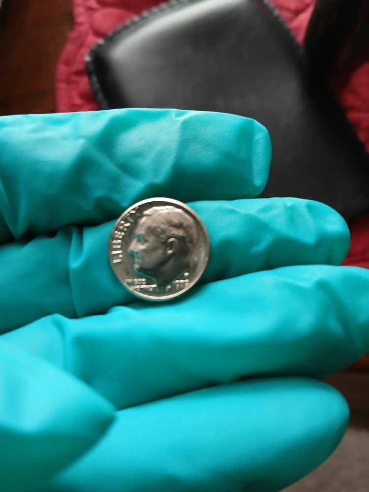 1979 D Dime Error Filled D mint Mark