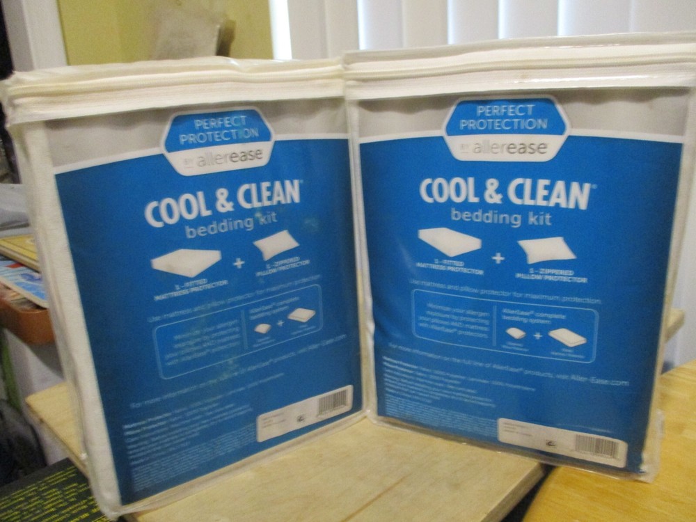 2 Perfect Protection By Allerease 2 Pc. Cool & Clean Bedding Kits T/TXL NEW