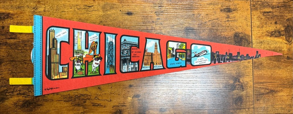 Vintage Chicago pennant
