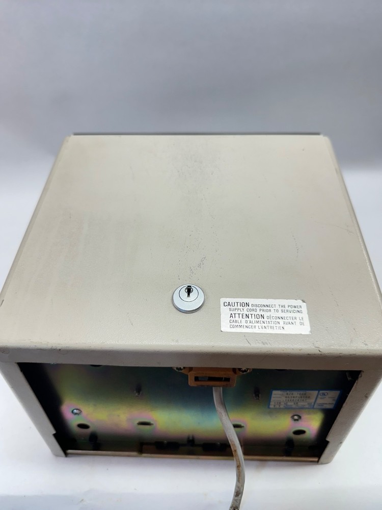 MJR-7000 8000 Computerized Stand Alone Employee Time Clock + Key Used Timecoder