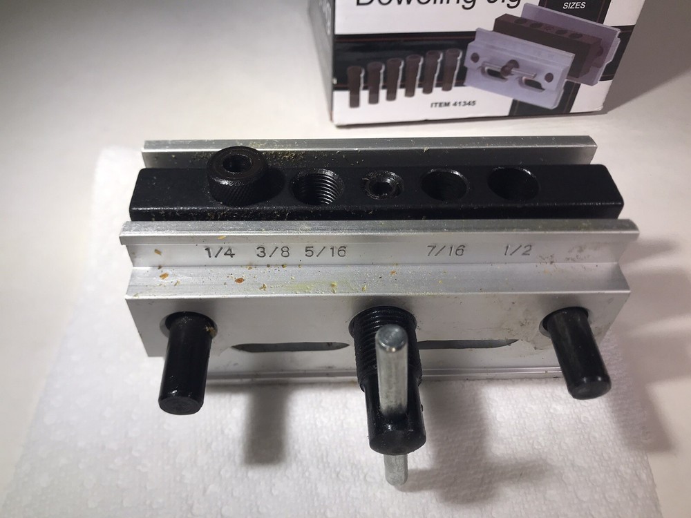 Self Centering Doweling Jig ~ 41345 ~ Precise Drilling Guide ~ Dowel Clamp Tool