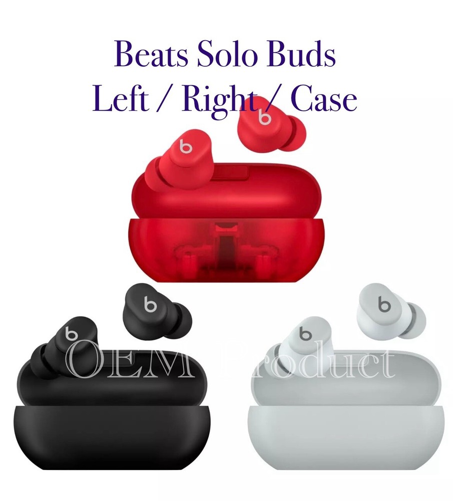 Original Replacement Beats Solo Buds Charging Case / Left / Right -- Excellent