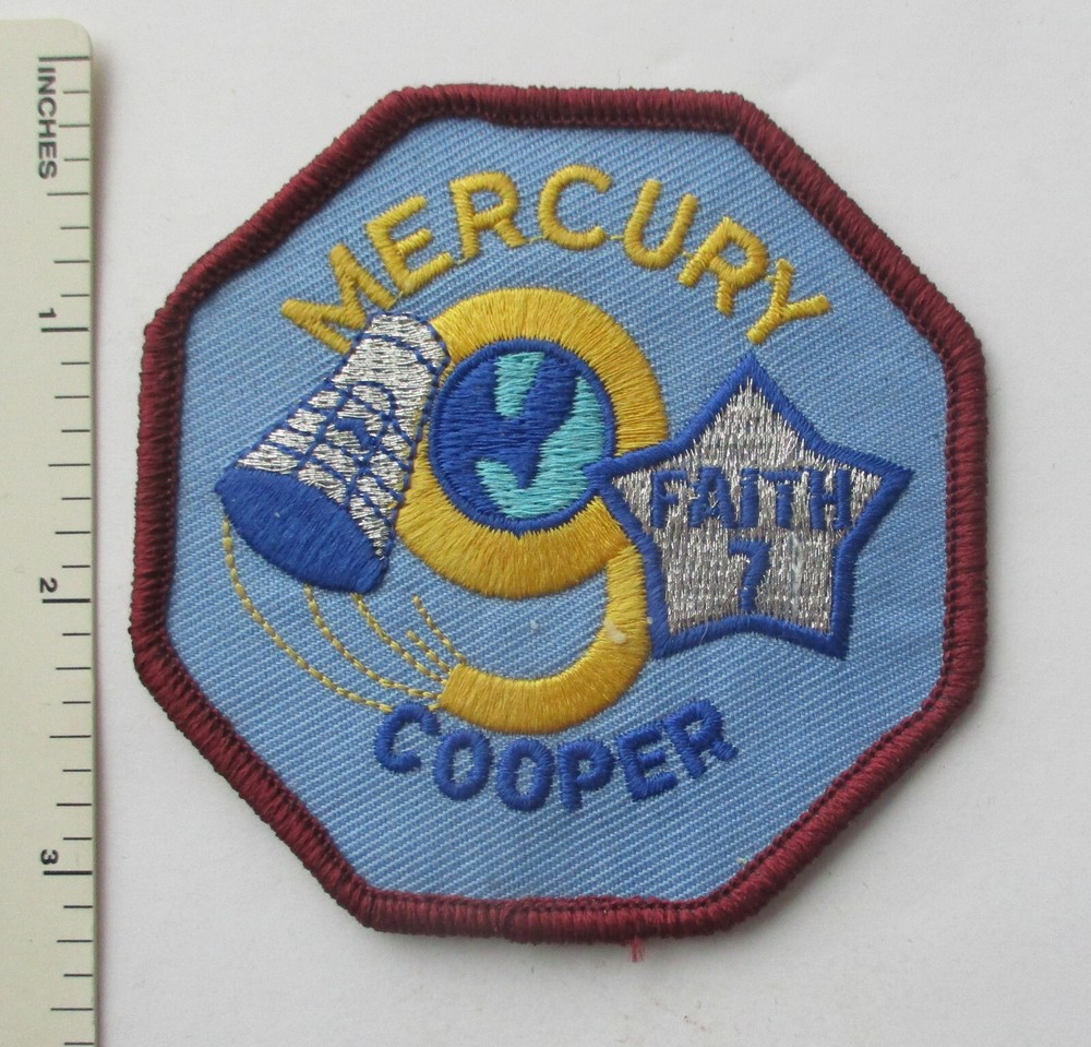 NASA SPACE PROGRAM  PROJECT MERCURY 9 PATCH Faith 7 Cooper