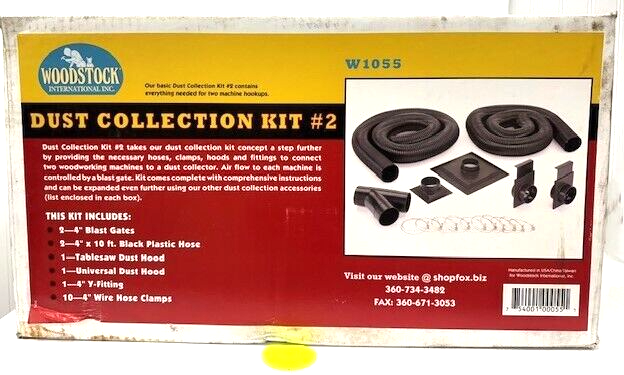 WOODSTOCK DUST COLLECTION KIT #2 W1055