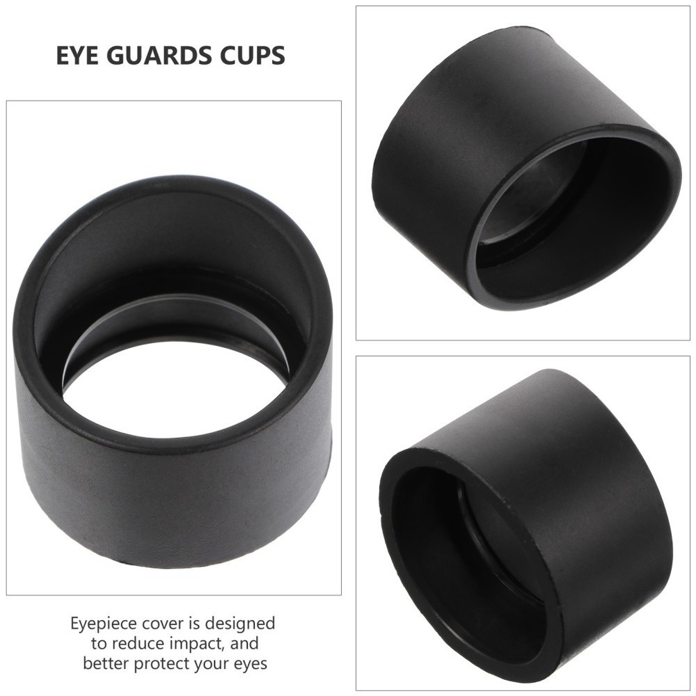 2 Pcs Microscope Goggles Rubber Eye Cup Soft Eyepiece Shield