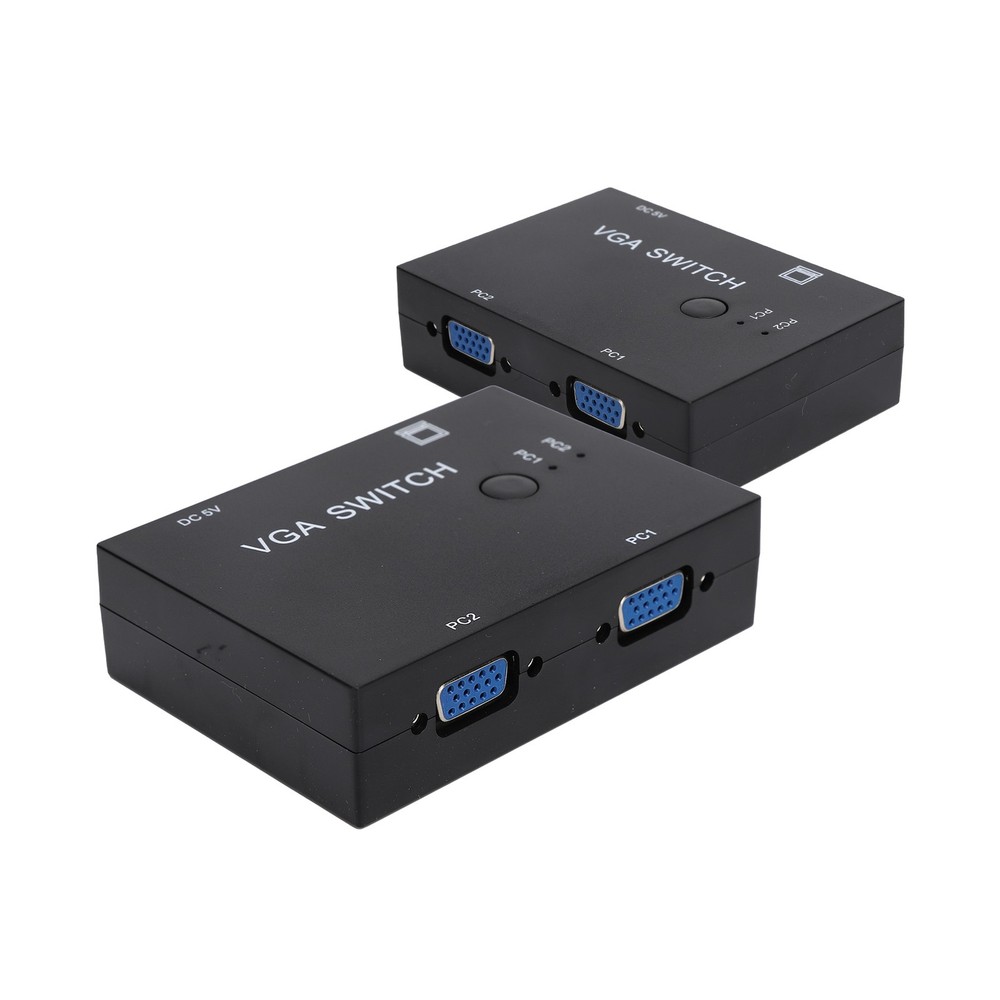 2 Input 1 Output VGA Switcher Efficient Video Conversion For Home/Office ABS