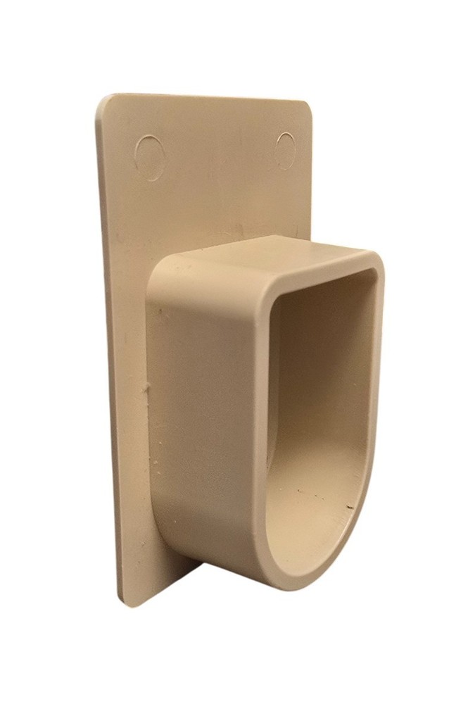 1" Plastic Universal End Plug for Deck Drains - Black, Tan, or White