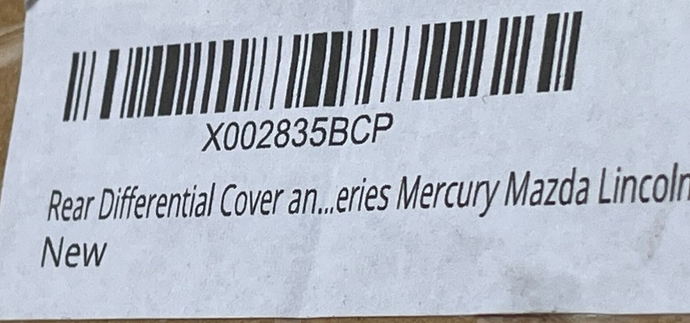 Lincoln Mercury Rear Differential Cover