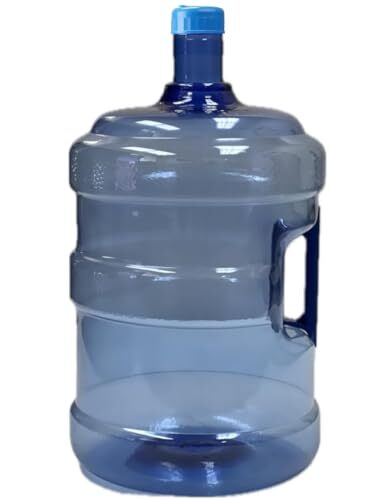 Plastic 5 Gallon Water Bottle with Cap PVC | Reusable Jug Container Water Can...