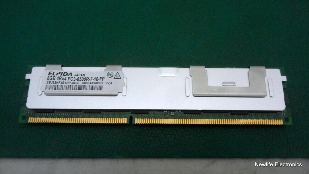 Elpida EBJ82HF4B1RP-AE-E 8GB PC-8500 DDR3 SDRAM Server Memory