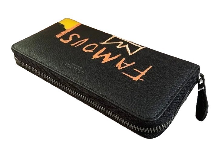 COACH Basquiat Black Long Wallet New