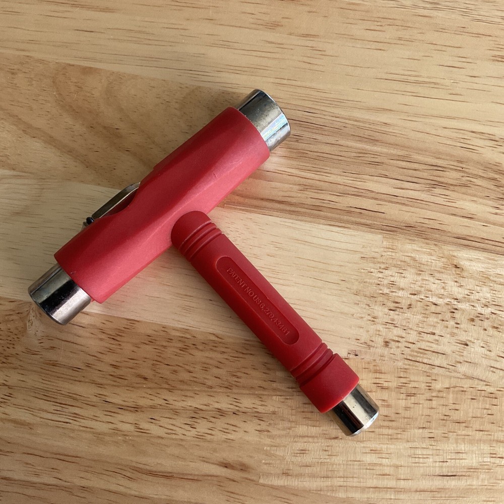 UNIT Multi-Functional All Purpose Skate Skateboard Tool - Red