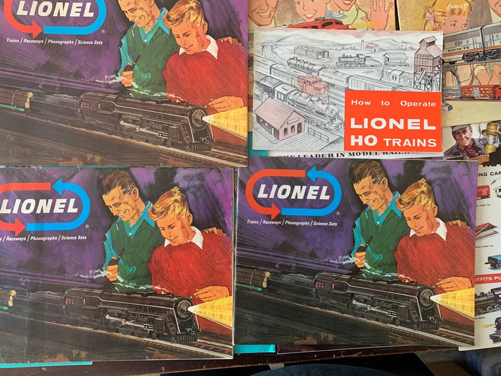 11 Original 1960's LIONEL TRAIN CATALOGS