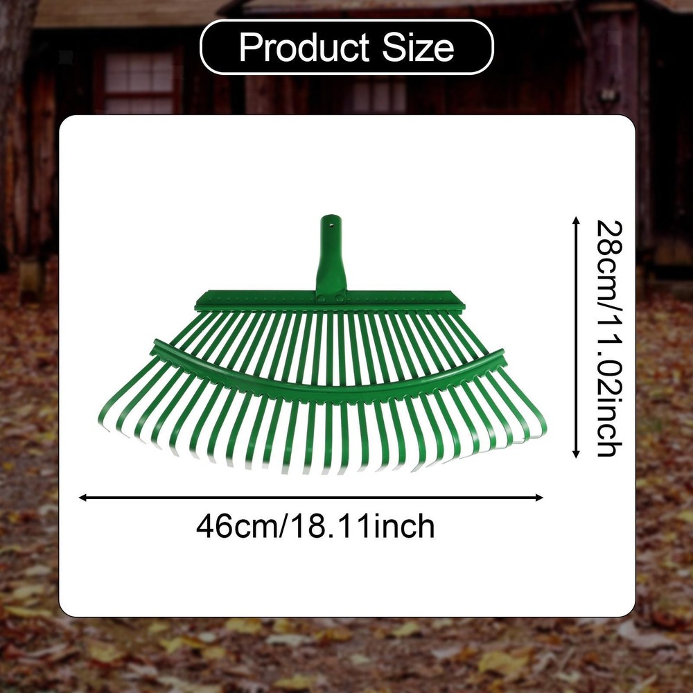 Thatching Leaf Rake Head Garden Rake Head Lightweight High Carbon Tool for