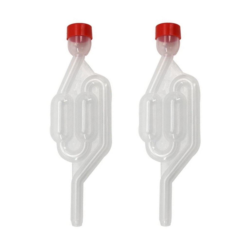 2PCS/Set Transparent One-way Home Plastic Beer Making Tool Equipment Airlock