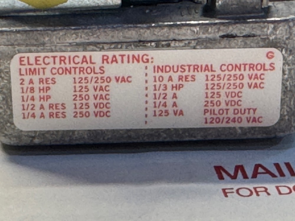 ASCO Pressure Switch - PC16A - New Open Box